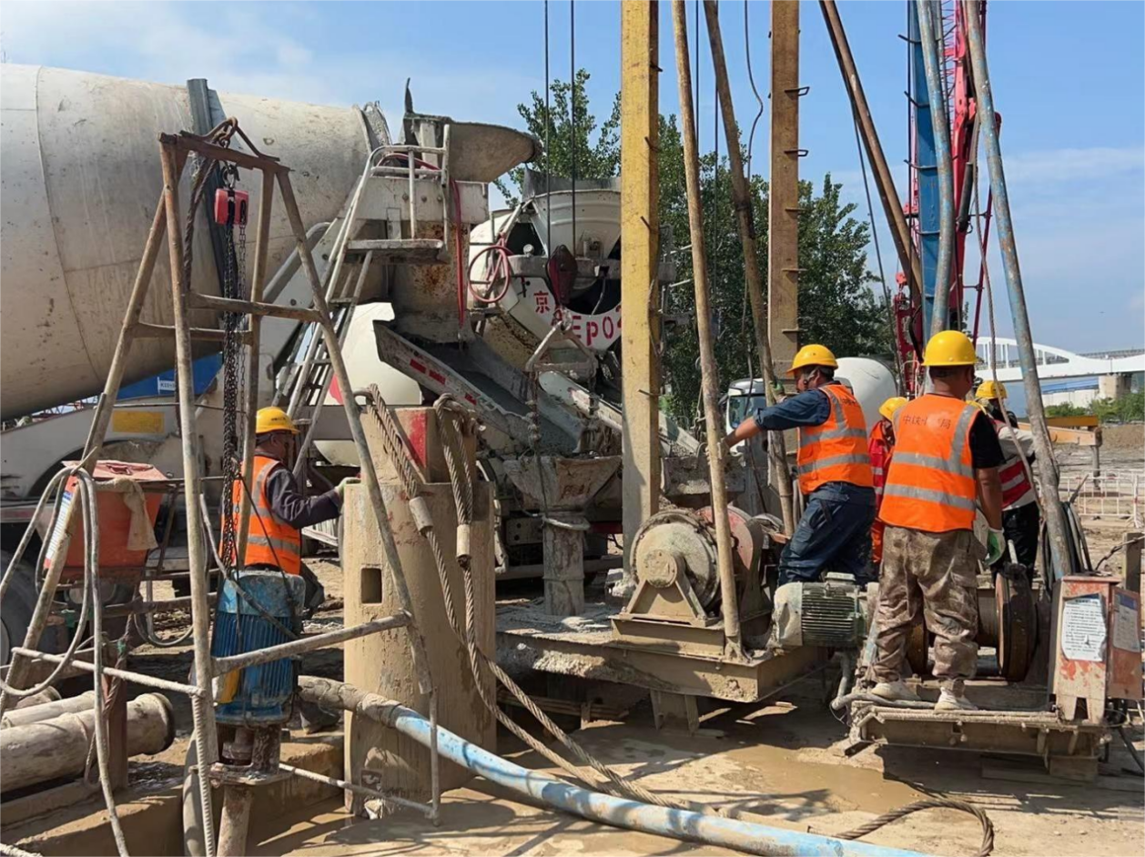 中秋“不打烊” 永定河北京段災后恢復重建項目施工忙