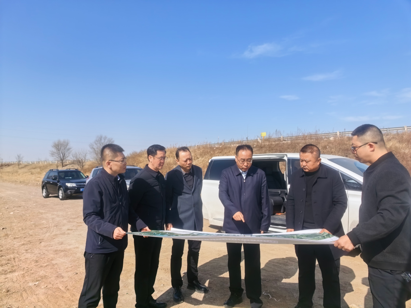 朔州市政府調(diào)研朔城區(qū)恢河太平窯水庫(kù)下游至東榆林水庫(kù)庫(kù)區(qū)段河道治理工程